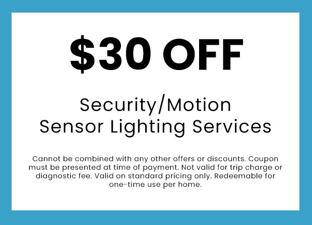 Discounts on Security/Motion Sensor Lighting Services