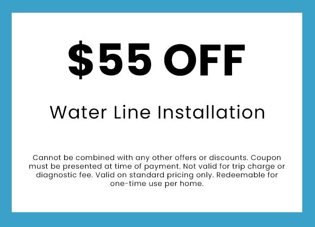 Discounts on Water Line Installation
