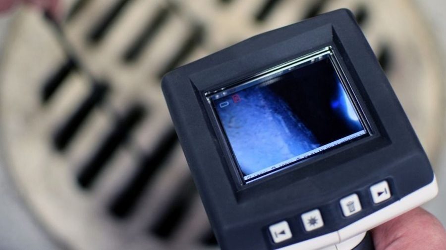 Sewer camera inspection